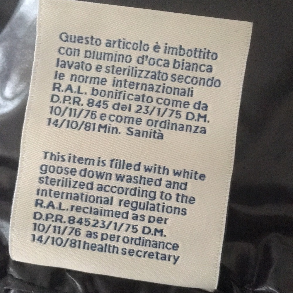 🔺SOLD🔺MONCLER Black Ribaudfur down jacket Hood COMES WITH RECEIPT - Picture 10 of 17